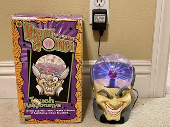 Brain Storms Touch Responsive Mad Scientists Doctor Plasma Electricity Ball 2002