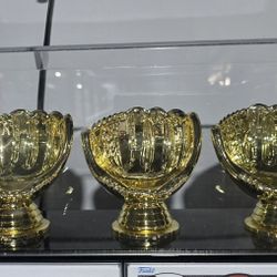 3 Medium Gold Glove Baseball Display Case 