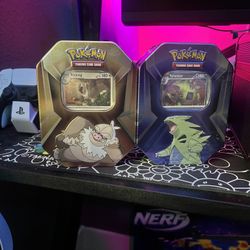 Pokemon TCG Triple Whammy Tin Slaking Tyranitar