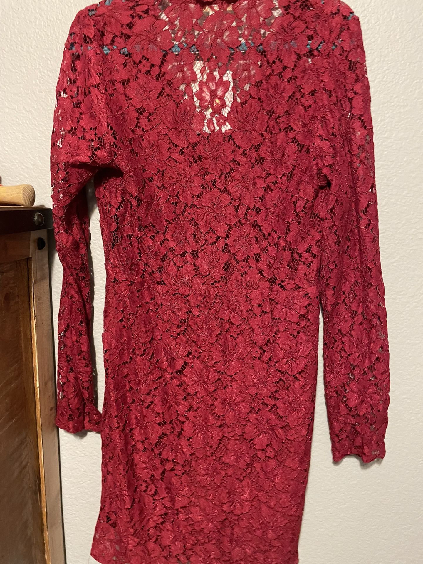 Nordstrom WAYF Red Lace Dress Size XL Women s clothing
