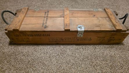 Genuine Army Surplus 105mm Howitzer Shell Box