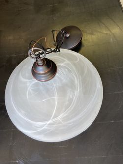 Frosted Glass Hanging Ceiling Light
