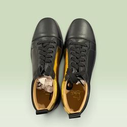 Christian Louboutin Louis Junior Sneakers - Black/Gold - Men's Size 45