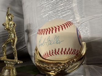 MLB Hall Of Famer Bob Feller Autographed Baseball