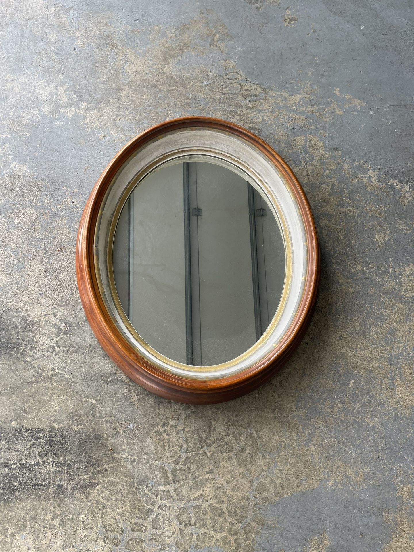Oval Antique Mirror
