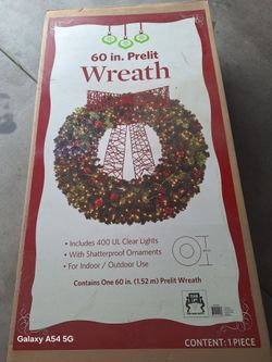 60" Christmas wreath