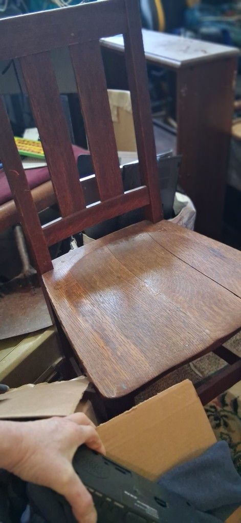 Two 1900s Very Wel Built Wooden Chairs