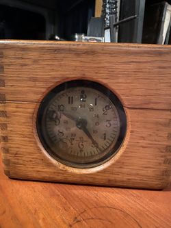 Alfred Plasschaert 1920’s Pigeon Racing Clock Numbered 9514 Throughout