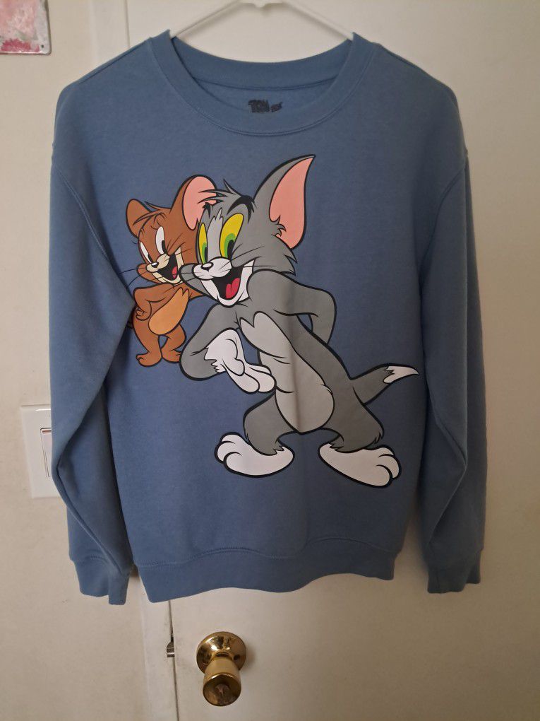 Tom And Jerry T Shirt And Sweatshirt  Size Is Xs
