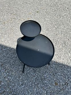 Two tiered side table