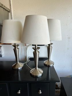 3 Matching Lamps