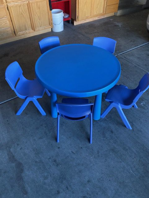 Kid’s table with 5 chairs (3chairs addtl $)