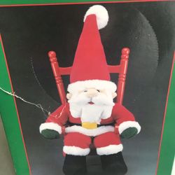 Santa Claus in rocking chair