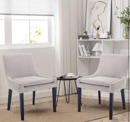New Modern Dining Chairs Set of 2, Upholstered Leaving room Accent Side Leisure Chairs 