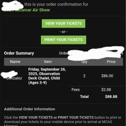 Miramar Airshow Tickets