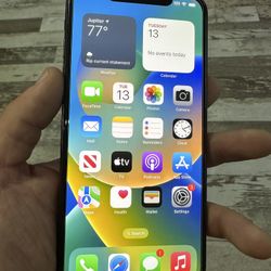 iPhone XS Max Unlocked For Any Carrier W/ New Tempered Glass Screen Protector 