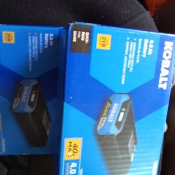 Kobalt 40 Volt Battery's 4.0 And 2.0 $60 And 40$90 For Both