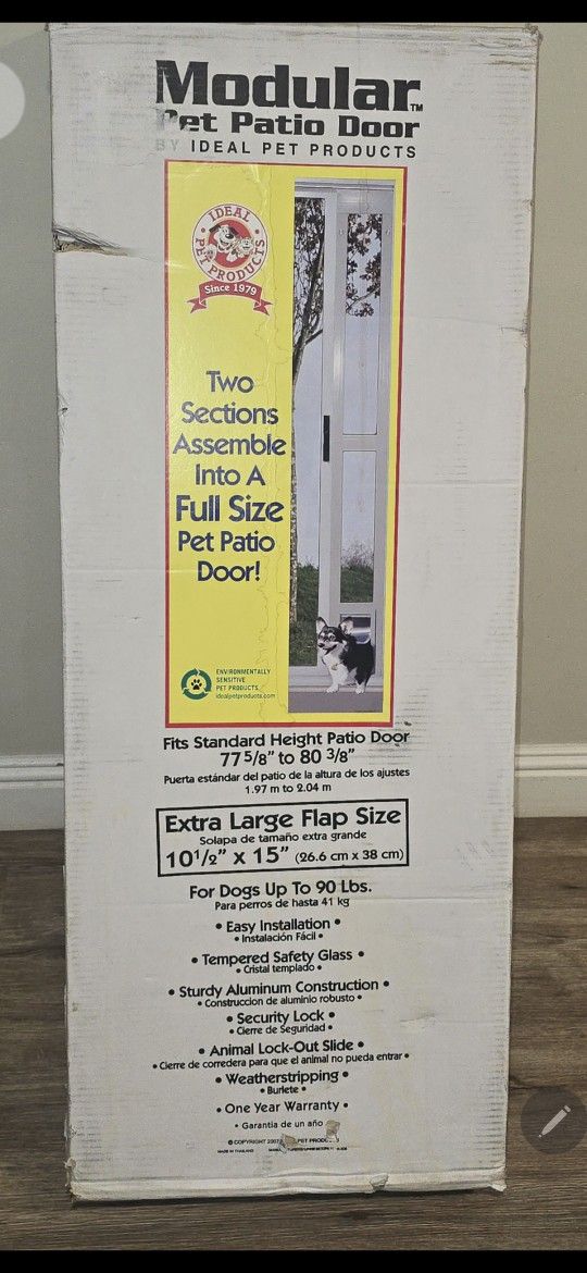 Modular Pet Patio door Extra Large Flap Size
