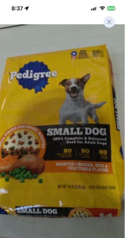 Pedigree Roasted Chicken, Rice & Vegetable Flavor Small Dog Adult Complete Nutrition Dry Dog Food - 14lbs