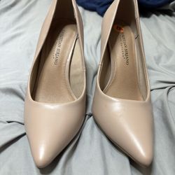 Beige Pointed Heels