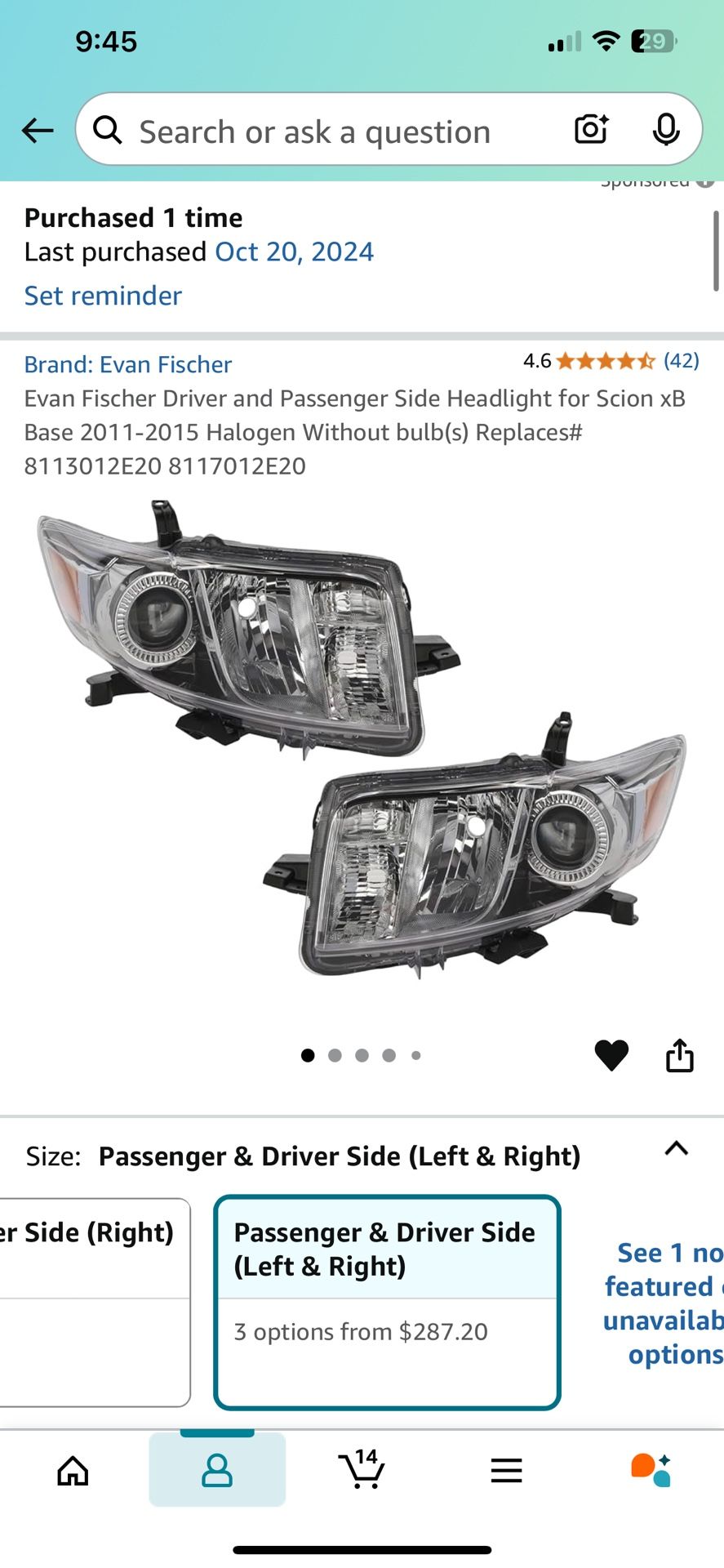 Scion headlights