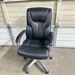 New! Faux Leather Metal Office Chairs, office executive chair, home chair-black only.