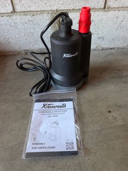XtremepowerUS 1/3 HP Submersible Utility Water Pump 2150 GPH – SKU 76046