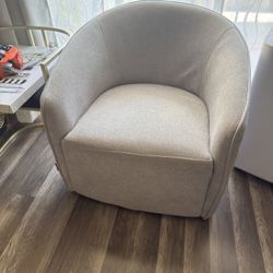 Silla Giratoria Color Gris Claro  