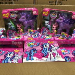 24 Units Of  3 Pcs  Sweet Pony   Toy -  Sold in Case ( Case Pack 24) 