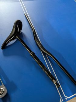 MTB dropper seat post and handle bars