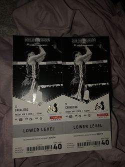 Warriors tickets for tomorrow night good seats