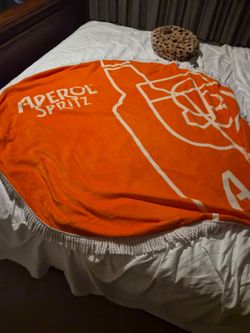 Aperol Spritz round beach towel