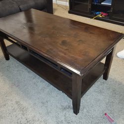 Brown Wood Living Room Table