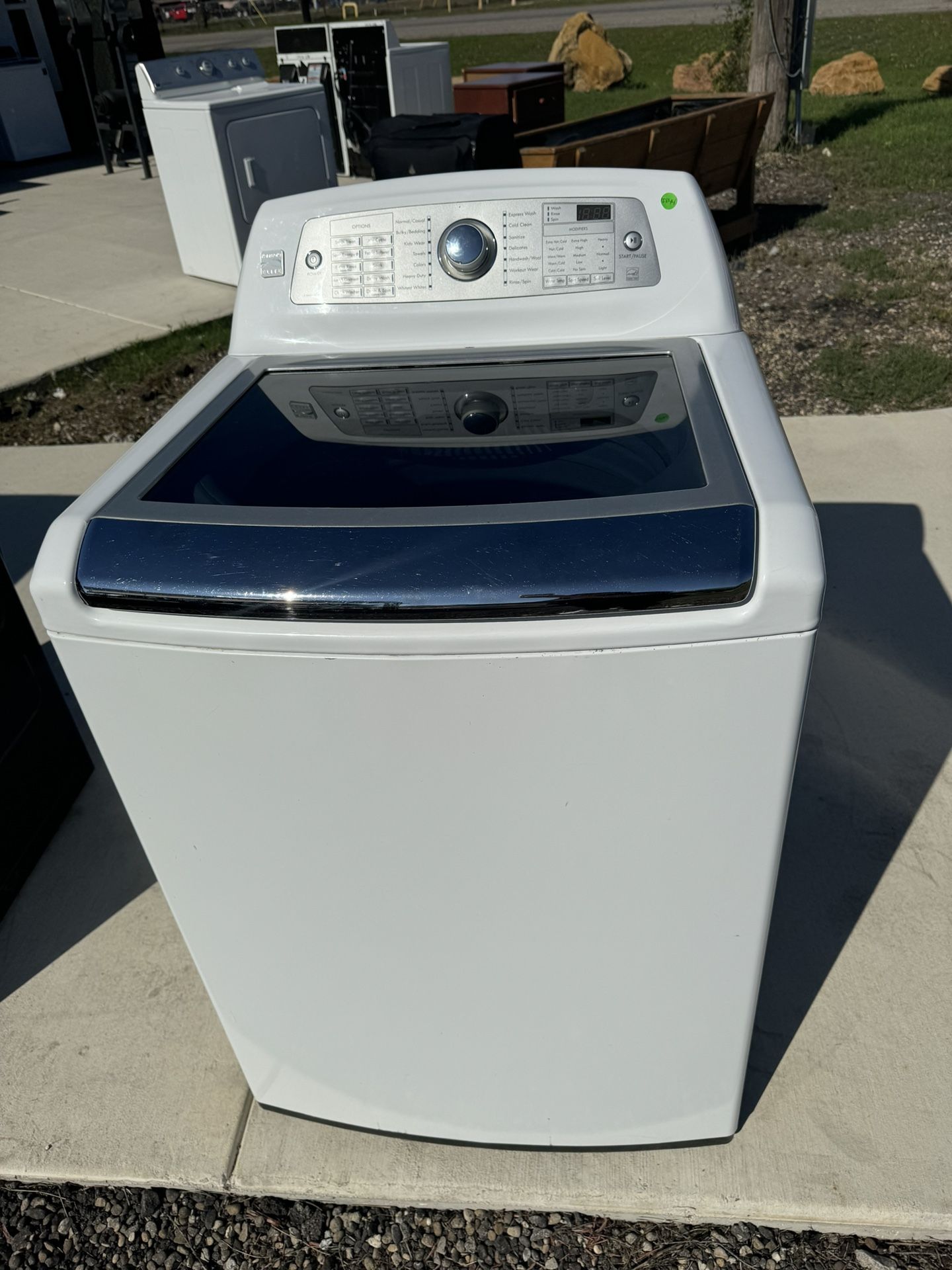 KENMORE HIGH EFFICIENCY WASHER WITH WARRANTY