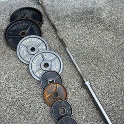 Olympic Plates And Barbell 