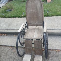 Antique Wheelchair From Mid 1800s