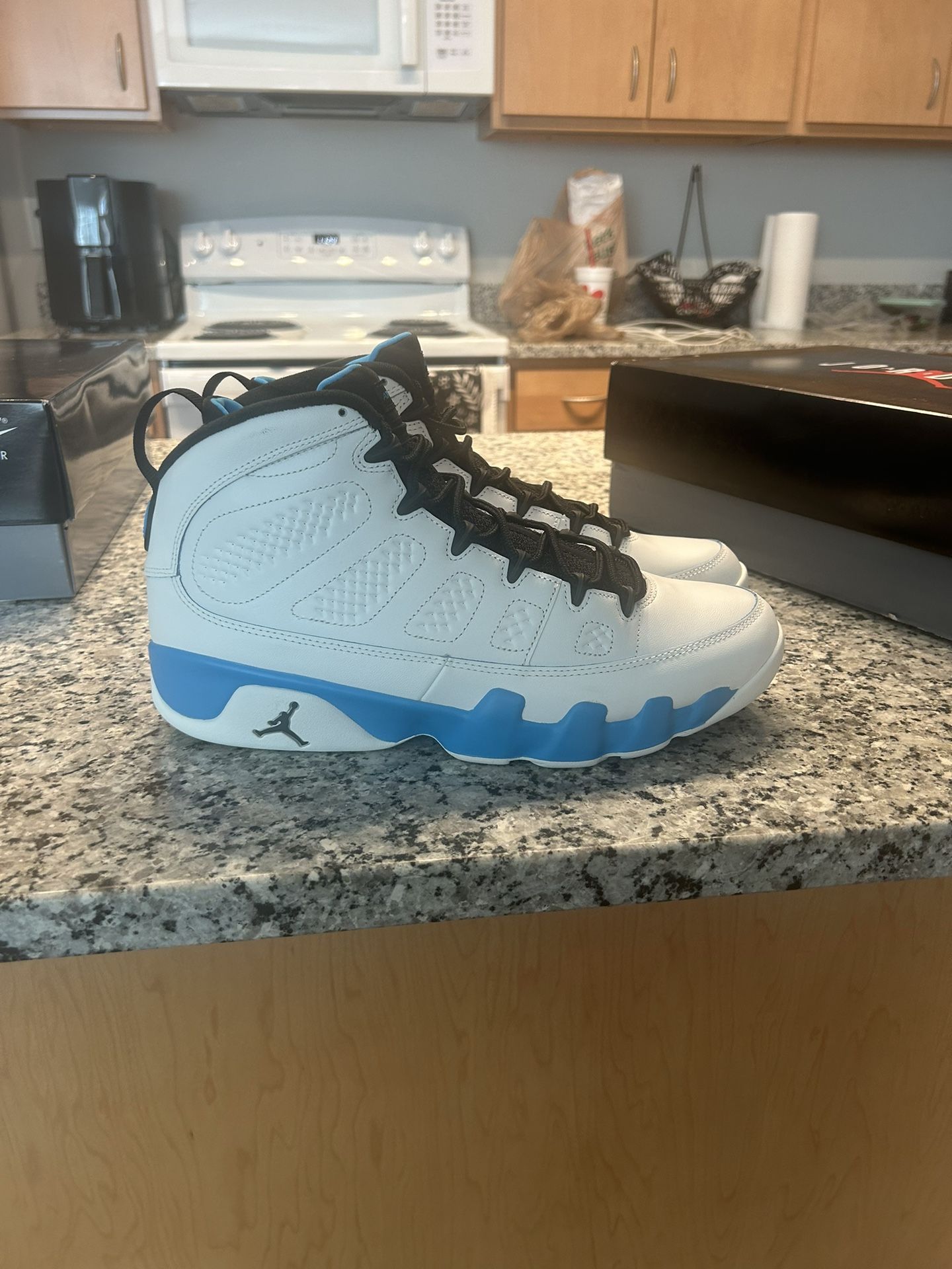Powder Blue Jordan 9