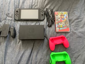 Nintendo switch Console With Gray Joy Con Controllers with 8 Games