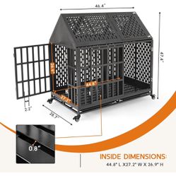 Heavy Duty Dog Crate for 46 Inch Long