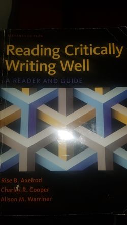 Reading Critically Writing Well