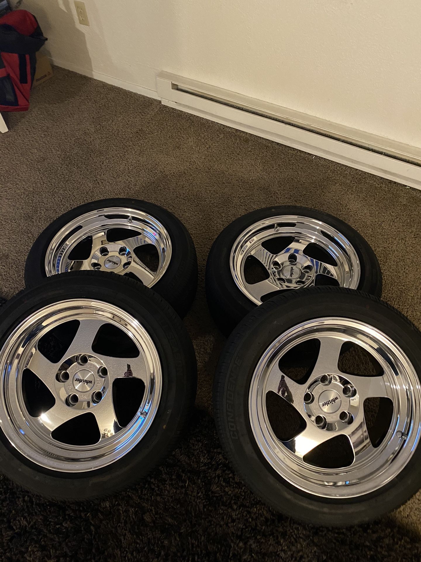 Whistler kr1 wheels with brand new tires. 16x8, 5x114.3