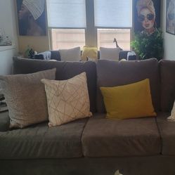 Gray Couch 93 Inches 