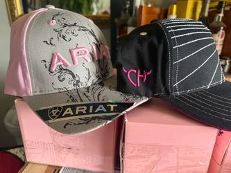 Ariat Baseball Cap – Gray and Pink