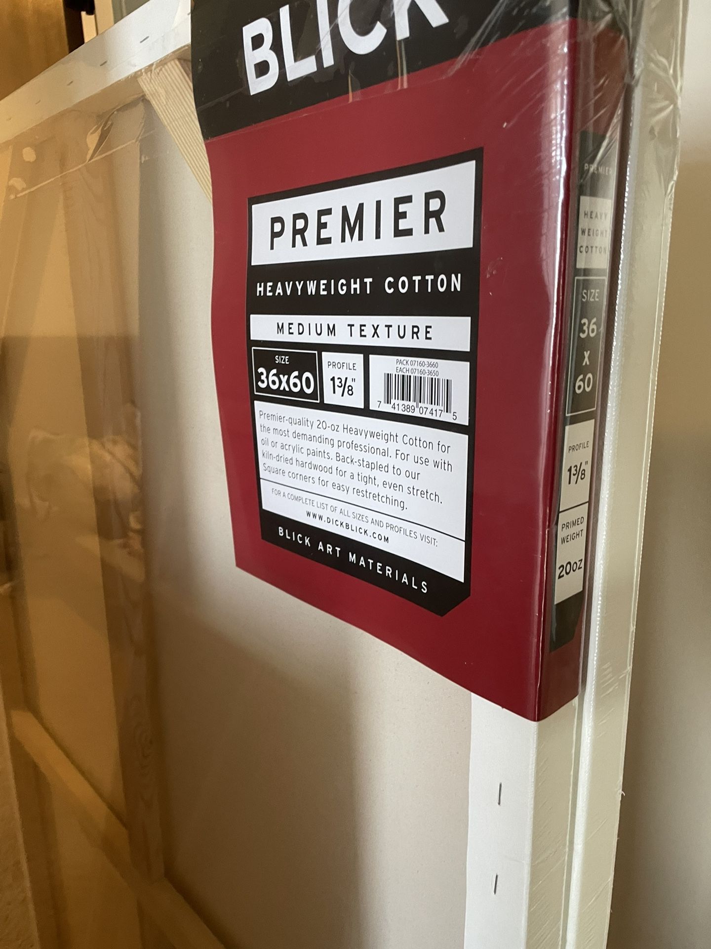 Two 60x36 Heavyweight Canvas NWT 