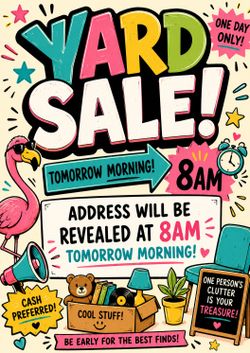 Small Yard Sale now till 11am. 169 Emerson St, Chula Visa