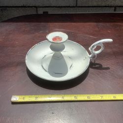 Vintage Candle Holder Plate 