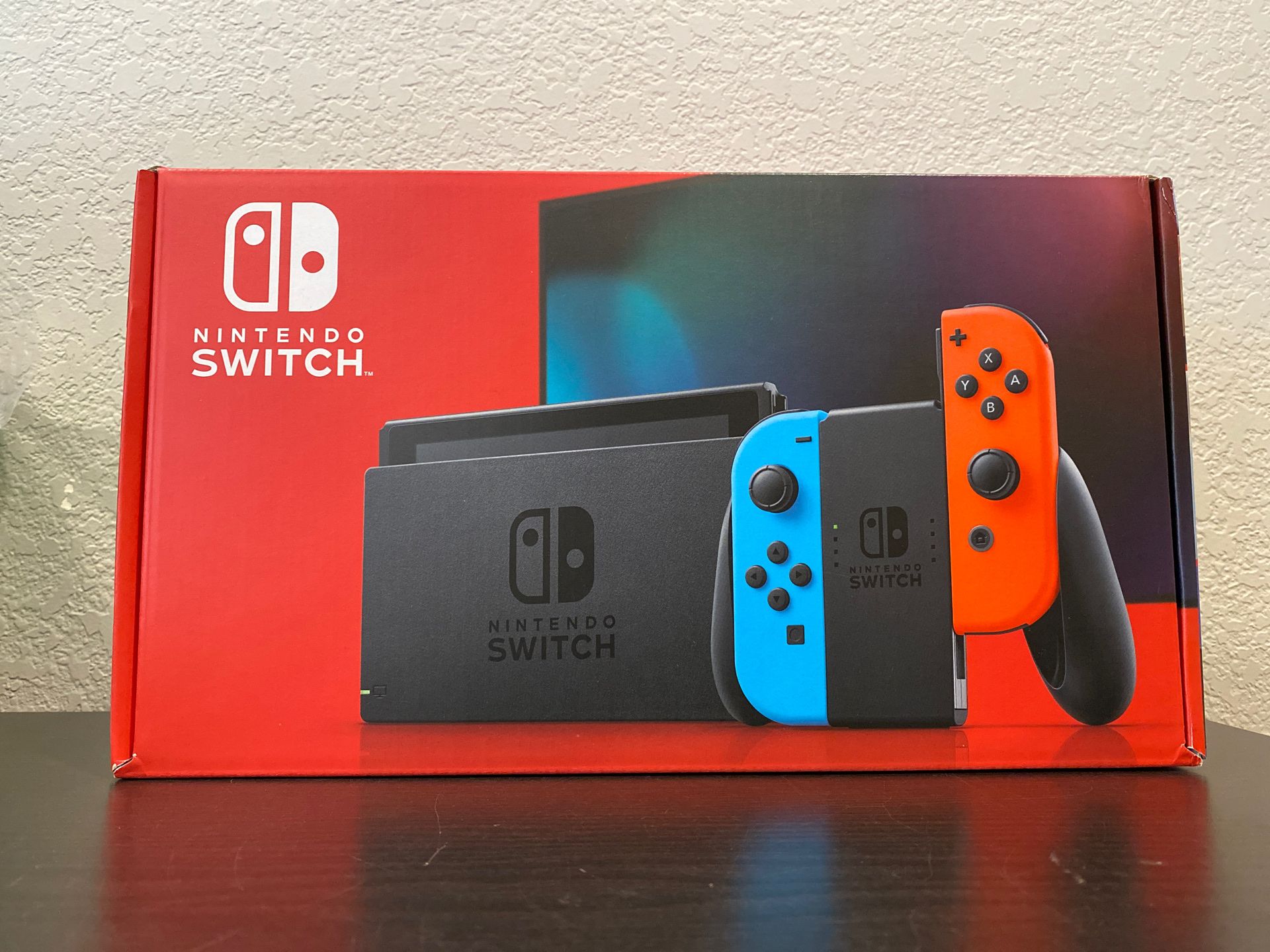 New Nintendo Switch Console v2 - Neon Red and Blue