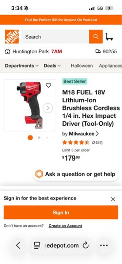 Used Milwaukee Impact