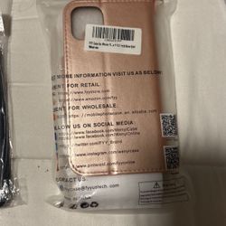 Rose Gold iPhone 11 Wallet Case