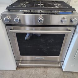 KITCHEN AID 30 INCH 5 BURNER DUAL FUEL